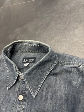 Camicia Armani Jeans Uomo Blu