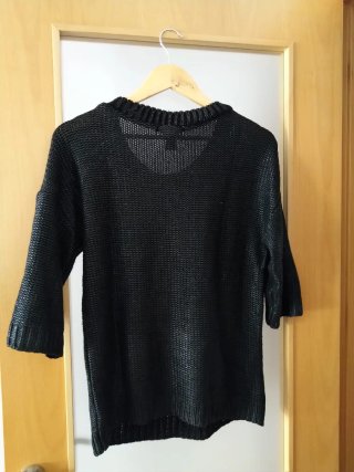 Jersey Mango Negro Mujer