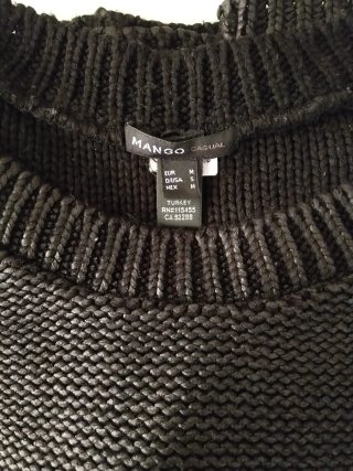 Jersey Mango Negro Mujer