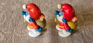2 Puffi Babbo Natale con varianti Pejo Schleich