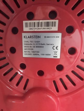 Freidora de Aire Klarstein Roja