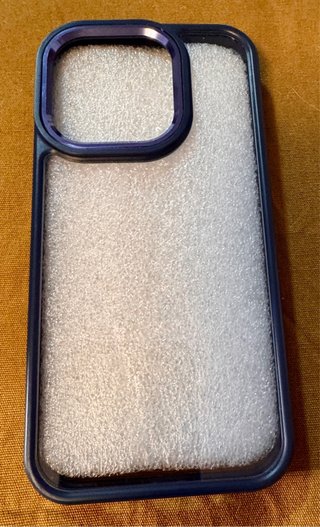 Funda iPhone 15 Pro Azul Transparente