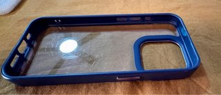 Funda iPhone 15 Pro Azul Transparente
