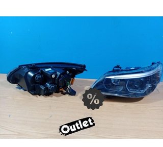 FE FAROS BMW E60 E61 03-07 ANGEL EYES LED U HALO FONDO NEGRO