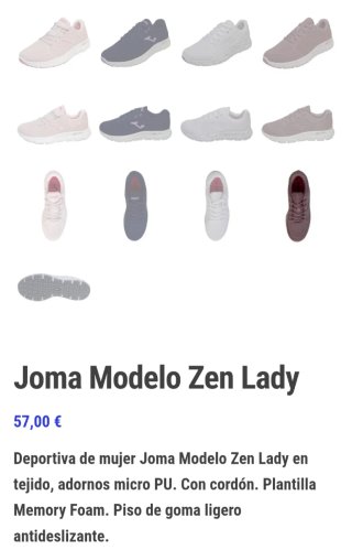 Zapatillas Joma Mujer Rosa