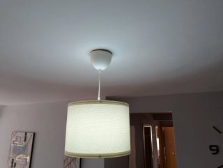 Juego 2 lámparas techo blancas