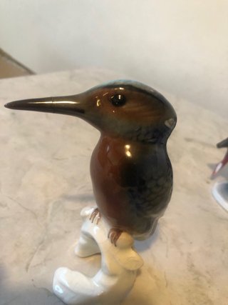Tre statuette uccelli vintage
