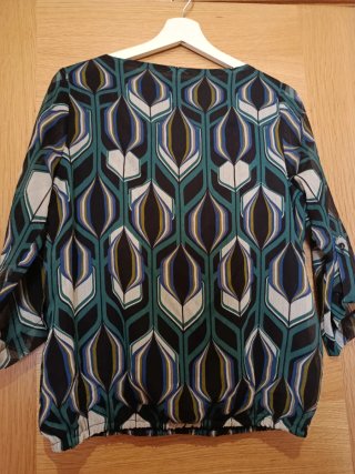 Blusa estampada multicolor