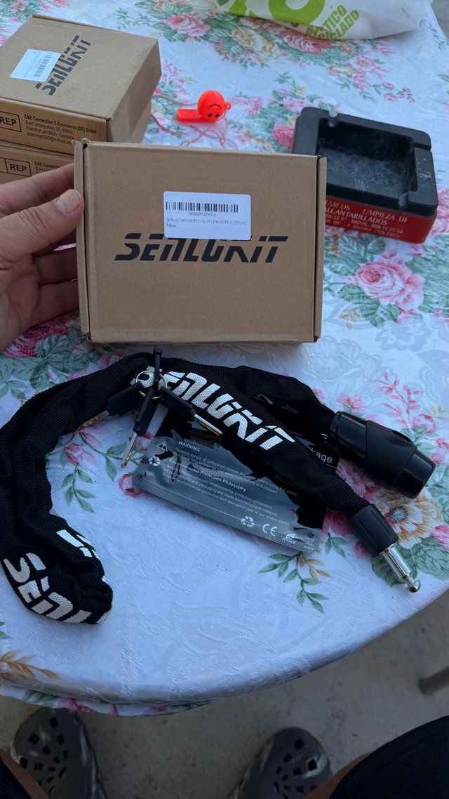 Candado Cadena Bicicleta SenluKit Negro
