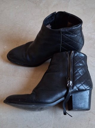 Zapatos de piel mujer negros