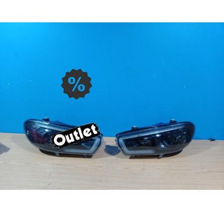 FE FAROS XENON PARA VOLKSWAGEN VW SCIROCCO 08-14 LED NEGROS