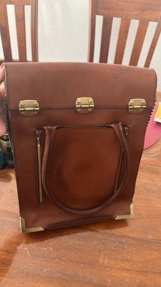Bolso maletín El Caballo piel marrón