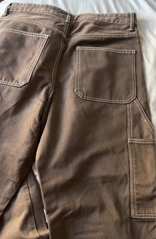 Pantalones vaqueros Bershka hombre beige/marrón