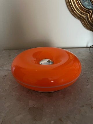 Lampada donut arancione vintage USB led bahaus