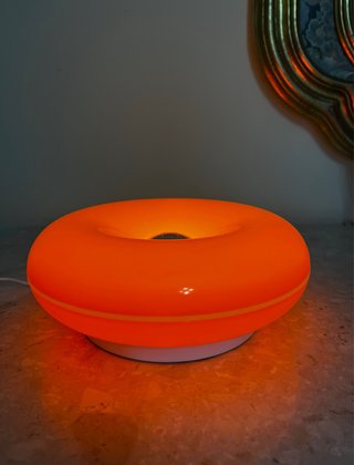 Lampada donut arancione vintage USB led bahaus