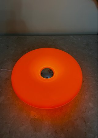 Lampada donut arancione vintage USB led bahaus