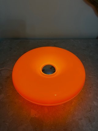 Lampada donut arancione vintage USB led bahaus