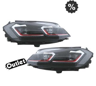 FE FAROS VOLKSWAGEN VW GOLF 7.5 17-19 FULL LED DINAMICOS LOO