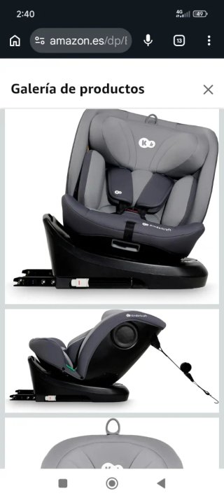 Seggiolino auto Kinderkraft I-GROW Grigio