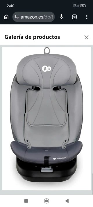 Seggiolino auto Kinderkraft I-GROW Grigio