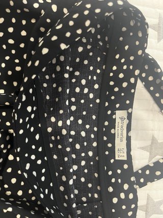 Falda pantalón lunares negra y blanca