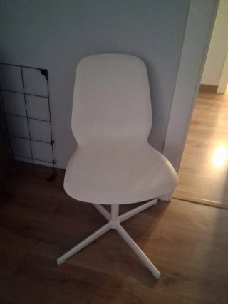 Silla giratoria Ikea Leifarne blanca