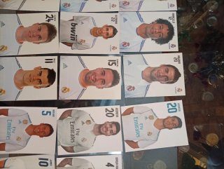 26 Postales Oficiales Real Madrid Jugadores