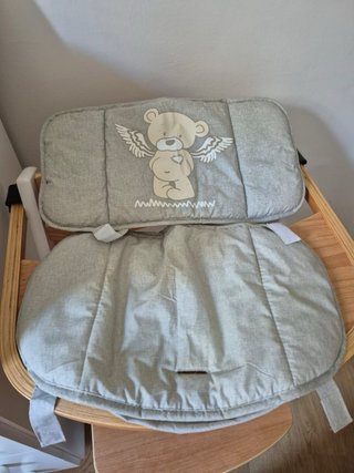 Cuna de bebé blanca, más Trona Bebe