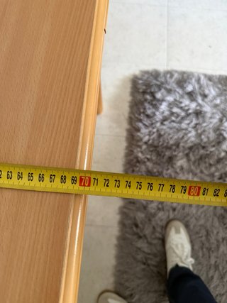 Mesa de cocina extensible de madera