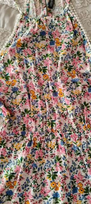 Mono H&M floral espalda abierta T.36