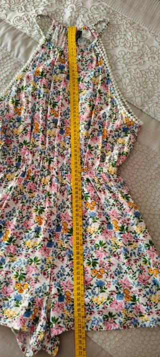 Mono H&M floral espalda abierta T.36