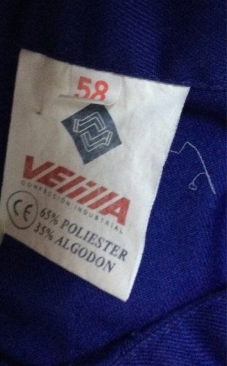 Mono de trabajo Velilla 58 Azul Talla XXL