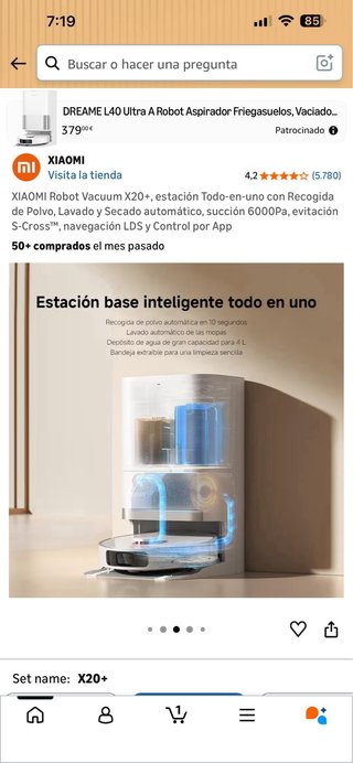 XIAOMI Robot Vacuum X20+ Estación Todo-en-uno