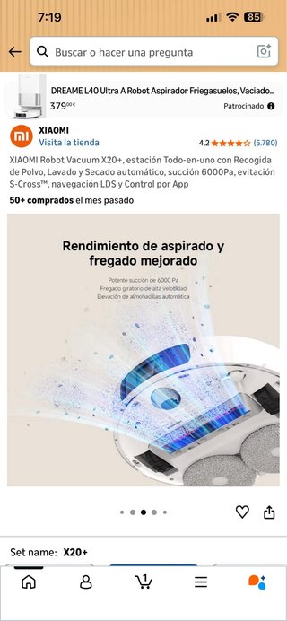 XIAOMI Robot Vacuum X20+ Estación Todo-en-uno