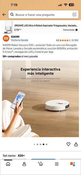 XIAOMI Robot Vacuum X20+ Estación Todo-en-uno