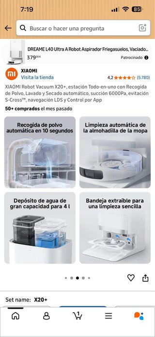 XIAOMI Robot Vacuum X20+ Estación Todo-en-uno