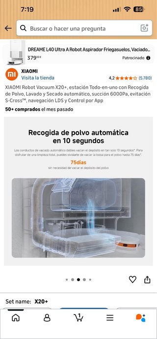 XIAOMI Robot Vacuum X20+ Estación Todo-en-uno
