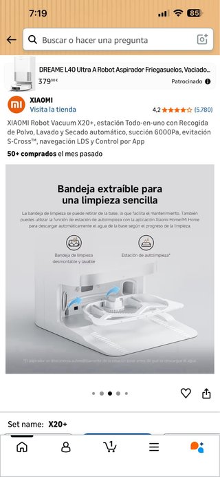 XIAOMI Robot Vacuum X20+ Estación Todo-en-uno