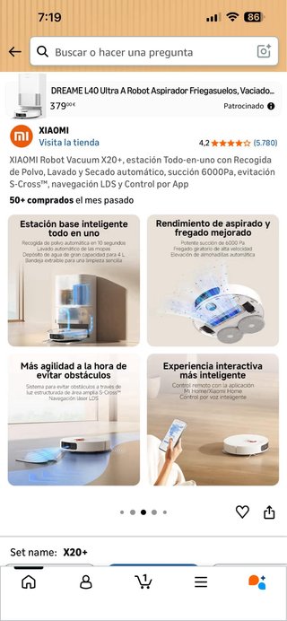 XIAOMI Robot Vacuum X20+ Estación Todo-en-uno