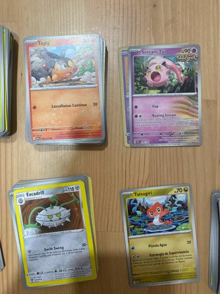 Lote Cartas Pokémon Variadas 400gr