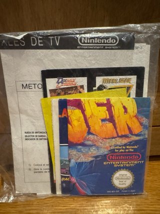 Lote Nintendo NES con Caja y 3 Videojuegos PAL ESP