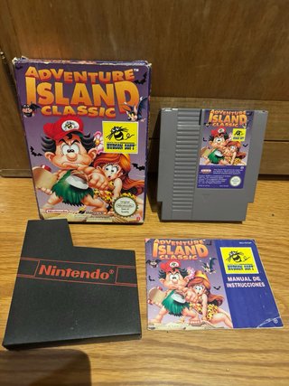 Lote Nintendo NES con Caja y 3 Videojuegos PAL ESP