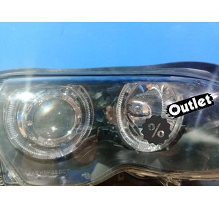 FE FAROS BMW E46 OJOS ANGEL LED CCFL 4 PUERTAS 01-05 FONDO N