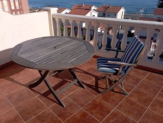 Mesa y Silla de Teka Plegables