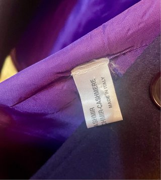 Cappottino Ballantyne cashmere tg. 38 viola