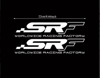 Adesivo SRF Racing Factory per Moto