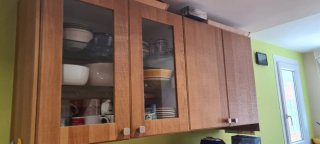 Muebles de cocina Ikea madera y cristal