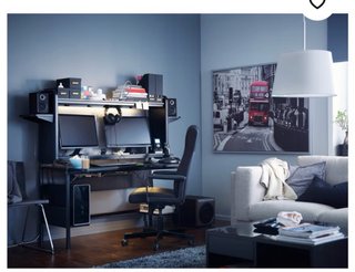 Escritorio Gaming Ikea Fredde Negro