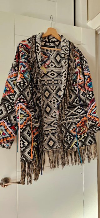 Chaqueta Zara Bohemia Talla Única Multicolor