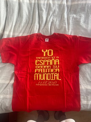 Camiseta España Mundial 2010 Talla L